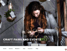 Tablet Screenshot of craftfairsandevents.com
